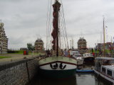 Stella Frisia in de oude sluis van Lemmer